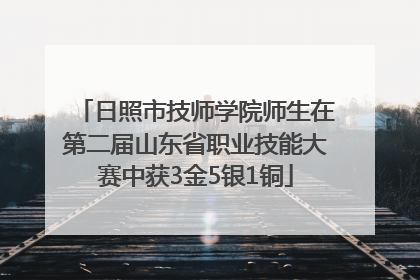 日照市技师学院师生在第二届山东省职业技能大赛中获3金5银1铜